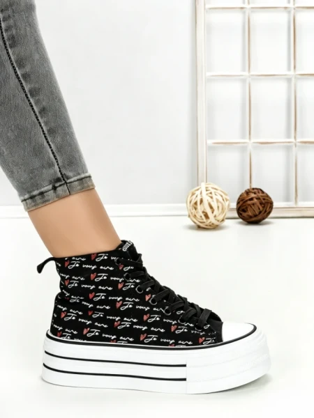 Tenisi Dama 813-4A BLACK | RED JIN