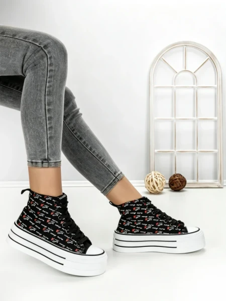 Tenisi Dama 813-4A BLACK | RED JIN