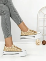 Tenisi Dama 809-4B BEIGE | RED JIN