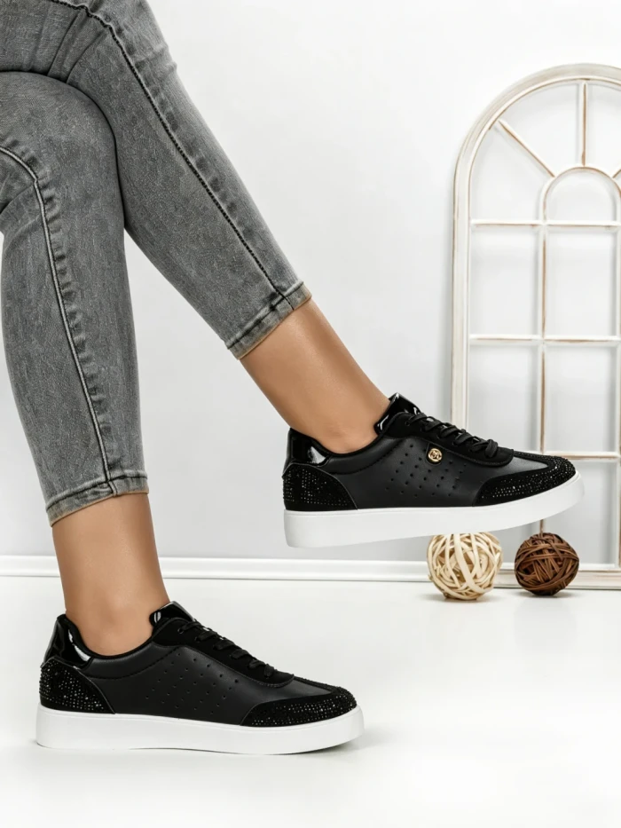 Sneakers Dama 817-4A BLACK | RED JIN
