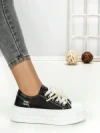 Sneakers Dama 812-4A BLACK | RED JIN