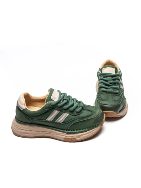 Pantofi Sport Dama din piele naturala A7068 GREEN | ADVANCER