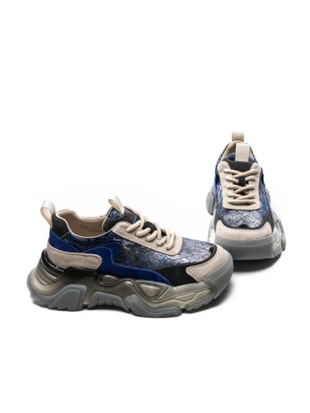 Pantofi Sport Dama din piele naturala 39008 BLUE | ADVANCER