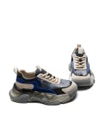 Pantofi Sport Dama din piele naturala 39008 BLUE | ADVANCER