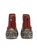 Ghete Dama din piele naturala 10806 Rosu | Advancer » MeiShop.Ro