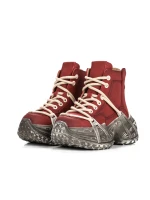 Ghete Dama din piele naturala 10806 Rosu | Advancer » MeiShop.Ro