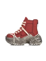Ghete Dama din piele naturala 10806 Rosu | Advancer » MeiShop.Ro