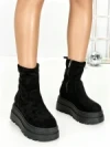 Ghete Dama cu Platforma 68WL35 BLACK | MEI