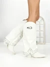 Cizme Dama cu Toc 6AH22 WHITE | MEI