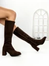 Cizme Dama cu Toc 6GS2 DARK BROWN | MEI