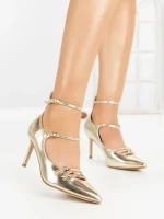 Pantofi Stiletto 77-549 GOLD | CM
