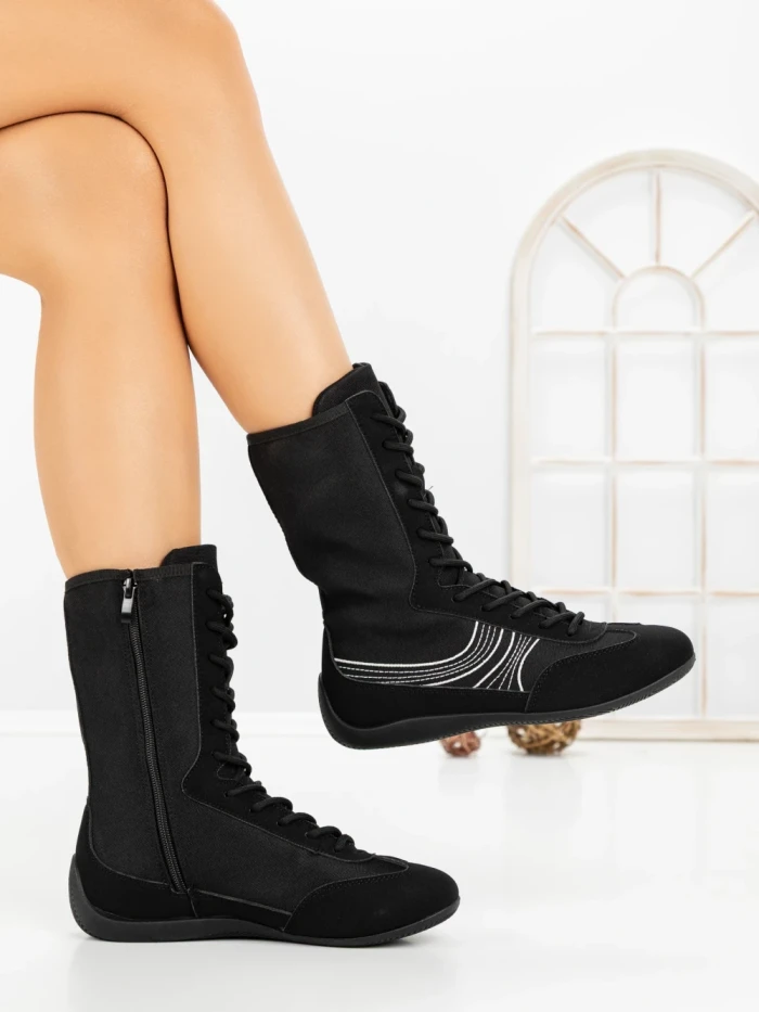Ghete de primavara-toamna 6519 BLACK | CM