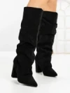 Cizme Dama cu Toc 6XKK11 BLACK | MEI
