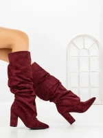 Cizme Dama cu Toc 6XKK11 WINE | MEI
