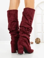Cizme Dama cu Toc 6XKK11 WINE | MEI