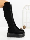 Cizme Dama cu Platforma 68WL26 BLACK | MEI