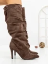 Cizme Dama cu Toc 6XKK9 BROWN | MEI
