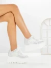 Pantofi Sport Dama cu Platforma 6WL17 WHITE | MEI