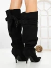 Cizme Dama cu Toc 6XKK5 BLACK | MEI