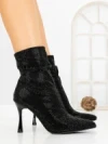 Botine cu Toc Subtire 6GS30 BLACK | MEI