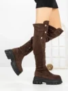 Cizme Dama cu Platforma 66WL32 BROWN | MEI