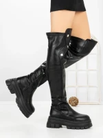 Cizme Dama cu Platforma 66WL32 BLACK | MEI