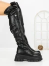 Cizme Dama cu Platforma 66WL32 BLACK | MEI