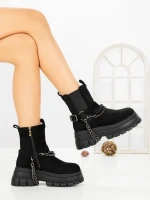 Ghete Dama cu Platforma 66WL33 BLACK | MEI