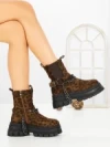 Ghete Dama cu Platforma 66WL33 LEOPARD PRINT | MEI
