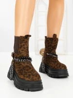 Ghete Dama cu Platforma 66WL33 LEOPARD PRINT | MEI