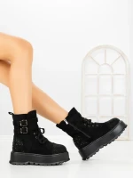 Ghete Dama cu Platforma 66WL30 BLACK | MEI