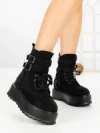 Ghete Dama cu Platforma 66WL30 BLACK | MEI