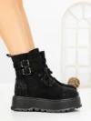 Ghete Dama cu Platforma 66WL30 BLACK | MEI