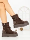 Ghete Dama cu Platforma 66WL30 BROWN | MEI