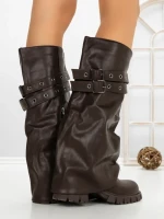 Cizme Dama cu Toc 67WL15 DARK BROWN | MEI