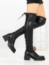 Cizme Dama cu Toc 67WL22 BLACK | MEI