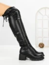Cizme Dama cu Toc 67WL22 BLACK | MEI