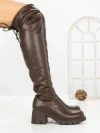 Cizme Dama cu Toc 67WL22 BROWN | MEI