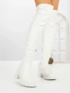 Cizme Dama cu Toc 67WL22 WHITE | MEI
