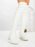 Cizme Dama cu Toc 67WL22 WHITE | MEI