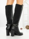 Cizme Dama cu Toc 78-2 BLACK | VIVIRICH