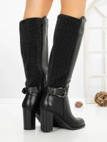 Cizme Dama cu Toc 78-2 BLACK | VIVIRICH