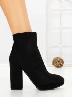 Botine cu Toc Gros VQ-370 BLACK | VIVIRICH