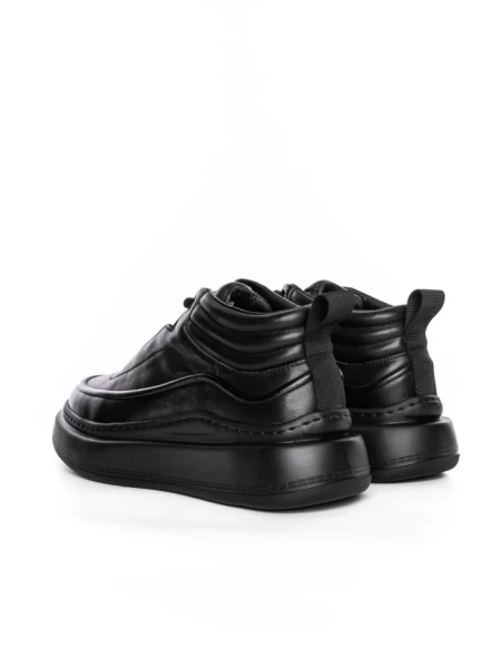 Ghete Barbati din piele naturala 5788 BLACK | ADVANCER