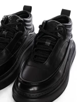 Ghete Barbati din piele naturala 5788 BLACK | ADVANCER