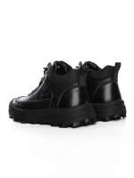 Ghete Barbati din piele naturala E18013 BLACK | ADVANCER