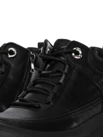 Ghete Barbati din piele naturala E18013 BLACK | ADVANCER