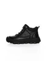 Ghete Barbati din piele naturala E18013 BLACK | ADVANCER