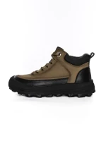 Ghete Barbati din piele naturala E18013 KHAKI | ADVANCER