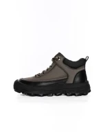 Ghete Barbati din piele naturala E18013 GREY | ADVANCER